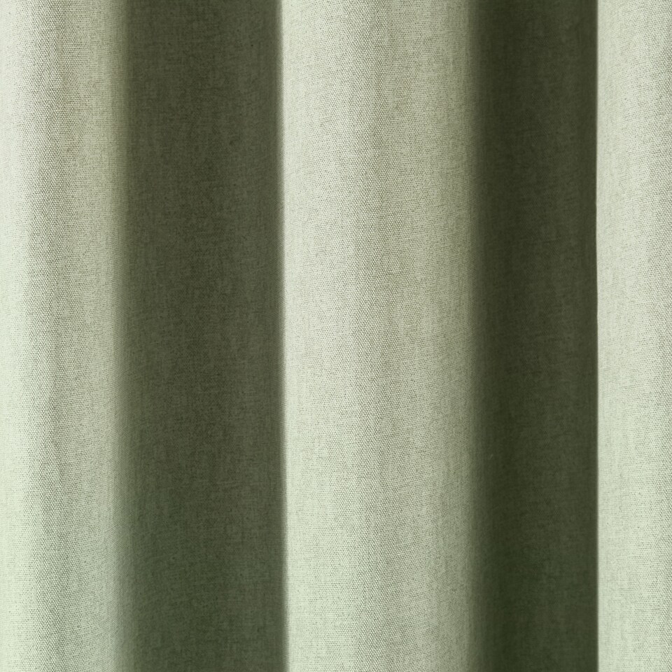 image 1 of Fusion Sorbonne Eyelet Curtains Green
