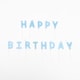 image 2 of Pastel Blue Happy Birthday Pick Candles Blue