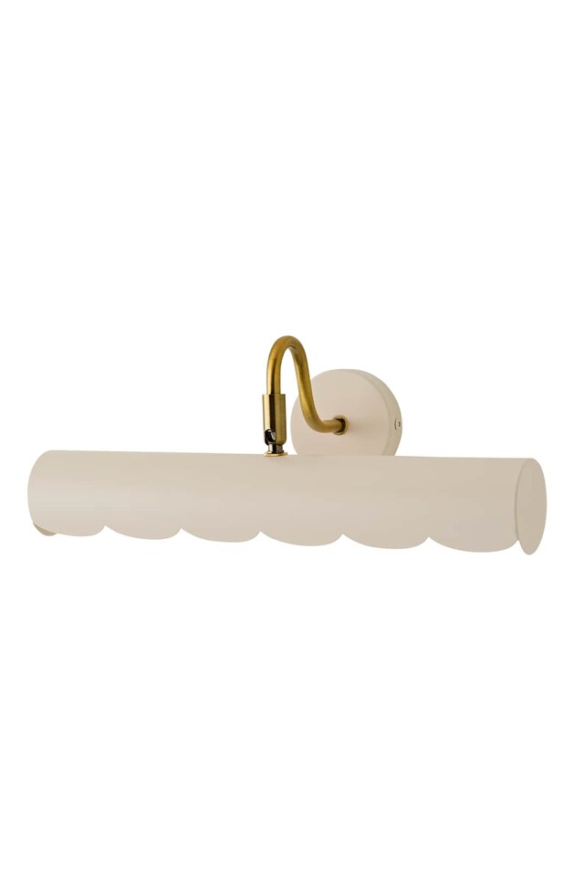 image 1 of ValueLights Millie Cream Flower Scallop Adjustable Picture Wall Light