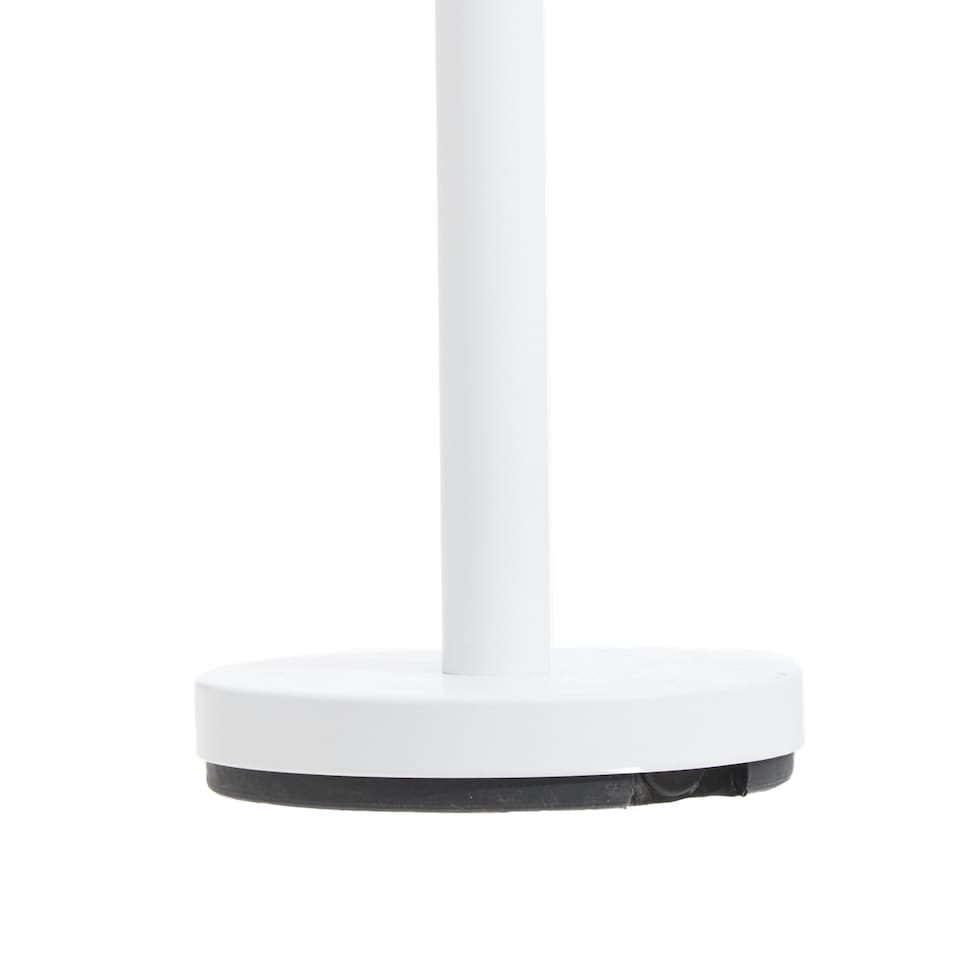image 1 of Interiors by Premier Stable White Toilet Roll Holder, Elegant Design Toilet Holder, Sturdy Toilet Roll Holder With White Base