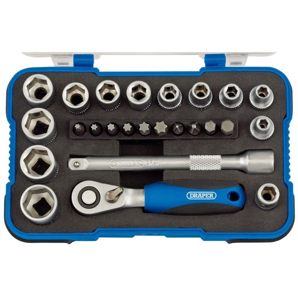 Draper 1/4" Socket Set 25Pc - 16354