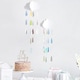 image 2 of Pastel Baby Shower Clouds With Droplets Hanging Decoration 80cm - Pack of 2