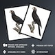image 2 of The Greater Vasa Parrot Francois Levaillant Huge Wall Art Print 18X24 In