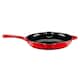 image 10 of Cooks Professional 2 Piece Cast Iron Frying Pan & Skillet Set with Enamel Interior - Oven Safe & All Hob Compatible | Red | Red