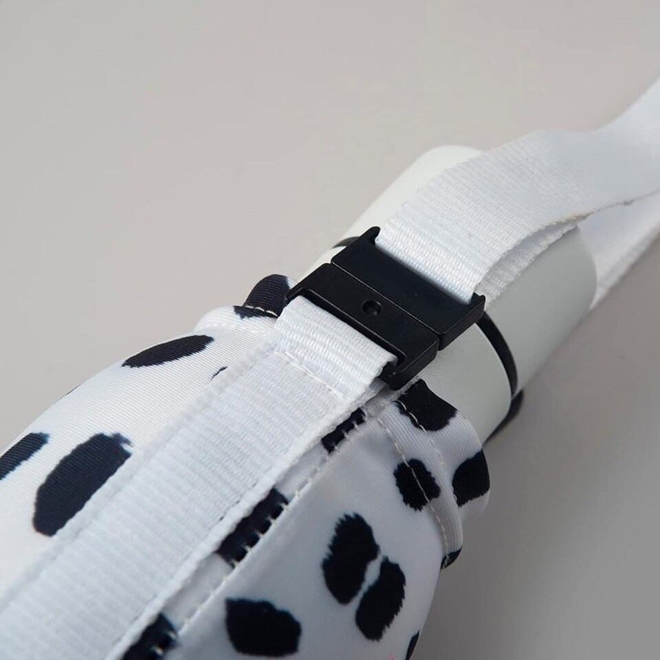 image 1 of Bottlesoc Bottle Carrier with Shoulder Strap Dalmation White | ONE SIZE