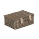 image 2 of Wicker 25m Antique Wash Willow Handle Picnic Basket Brown | Brown | One Size