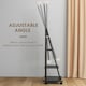 image 3 of HOMCOM Movable Full Length Mirror Adjustable Full Body Mirror with 2 Shelves