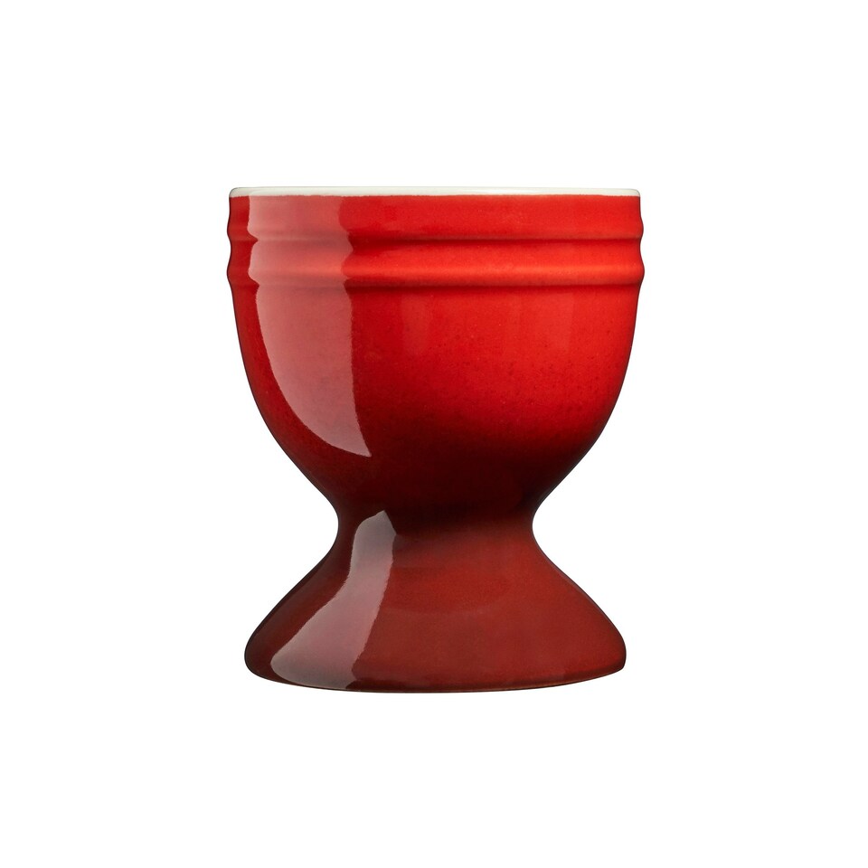 image 1 of Cooks Professional 4 Piece Egg Cup Set | Made From Durable Stoneware | Red