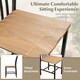 image 8 of COSTWAY Set of 2 Dining Chair Armless Spindle Kitchen Chairs Black