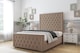 image 2 of Sloomy Monroe Mink Plush Bed Frame With Mattress With 50" Upholstered Headboard 2'6 Small Single