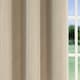 image 3 of Enhanced Living Chester Natural 46 x 72 inch (117x183cm) Eyelet Thermal Noise Reducing Blackout Curtains (PAIR)
