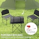 image 6 of Outsunny 3 Man Camping Tent with 2 Bedrooms, 3000mm Waterproof, Grey 