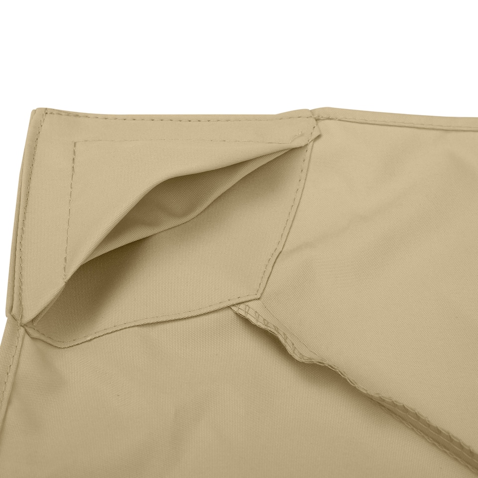 image 1 of Outsunny 3 x 3m Gazebo Canopy Replacement Cover 2Tier Roof Top Spare Part  Beige TOP COVER ONLY