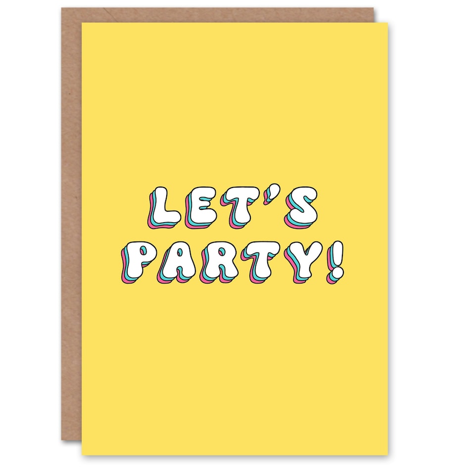 image 1 of Lets Party Celebration Woman Girl Her Birthday Card