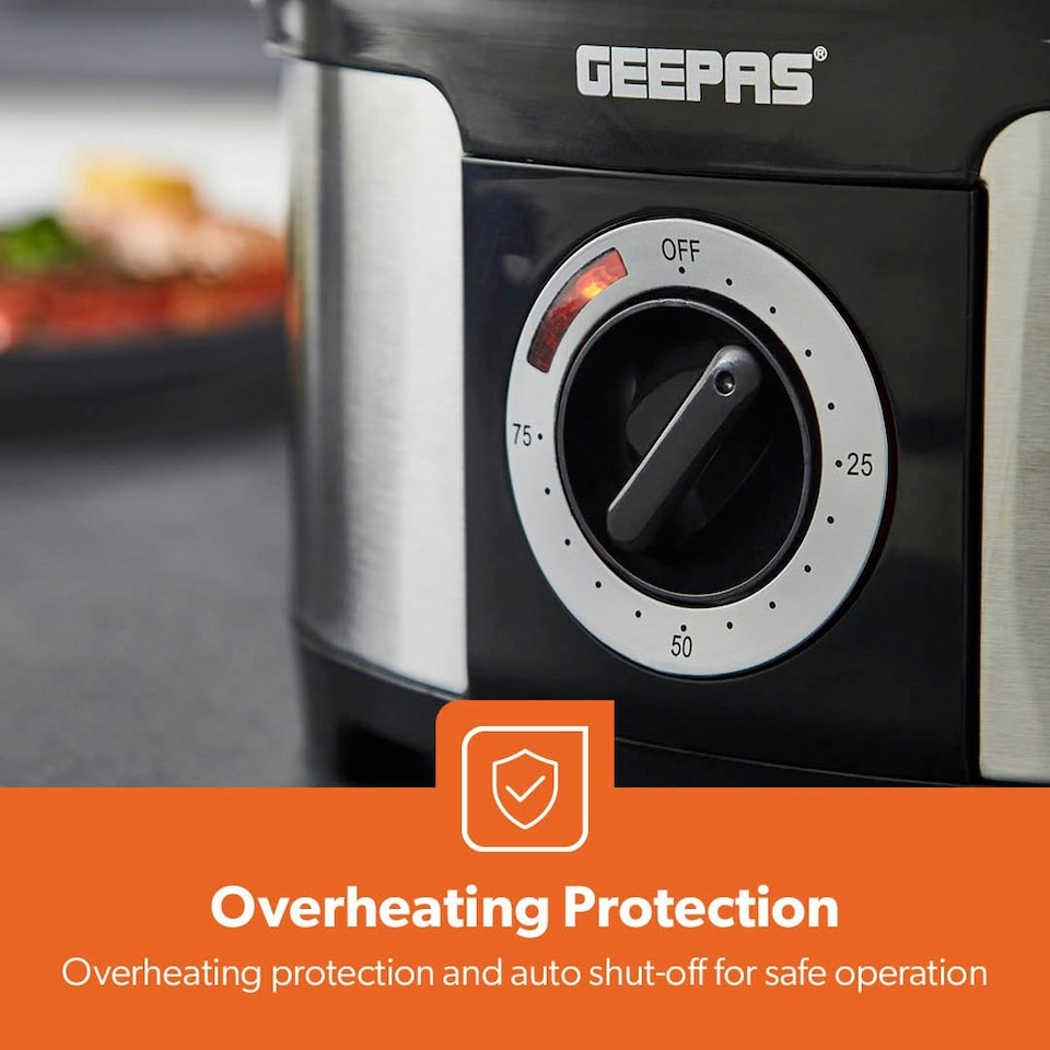 image 1 of GEEPAS 3-Tier Food Steamer, 12L Capacity