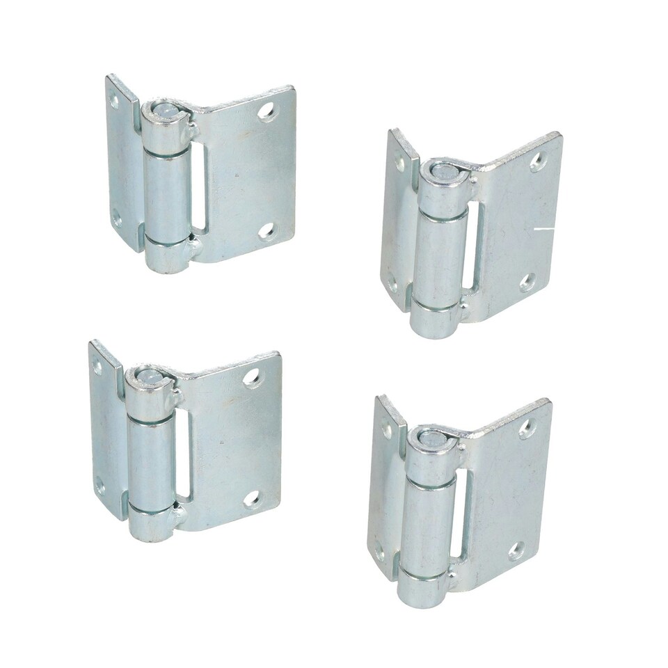 image 1 of Pressed Steel Hinge Heavy Duty 65x73mm Industrial Door Hatch Locker 4PK Silver
