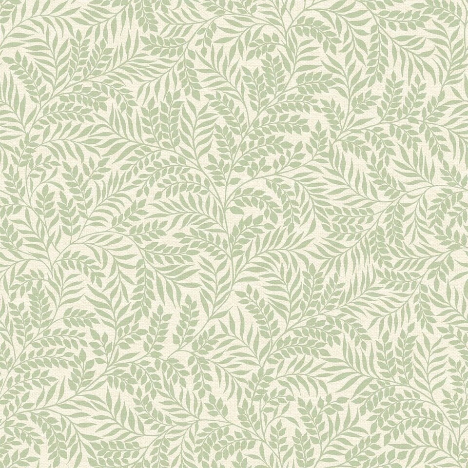image 1 of Holden Décor Rural Paradise Mini Leaf Textured Wallpaper - Green - 10m x 53cm Green