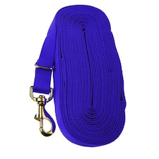 Kincade Cotton Lunge Rein - Blue - 8m