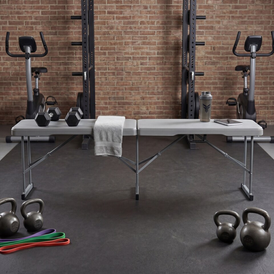 image 1 of Home Vida Folding Bench, 6ft