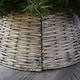 image 1 of 48/70cm Samuel Alexander KD Willow Christmas Tree Skirt Wicker Rattan- Large Natural