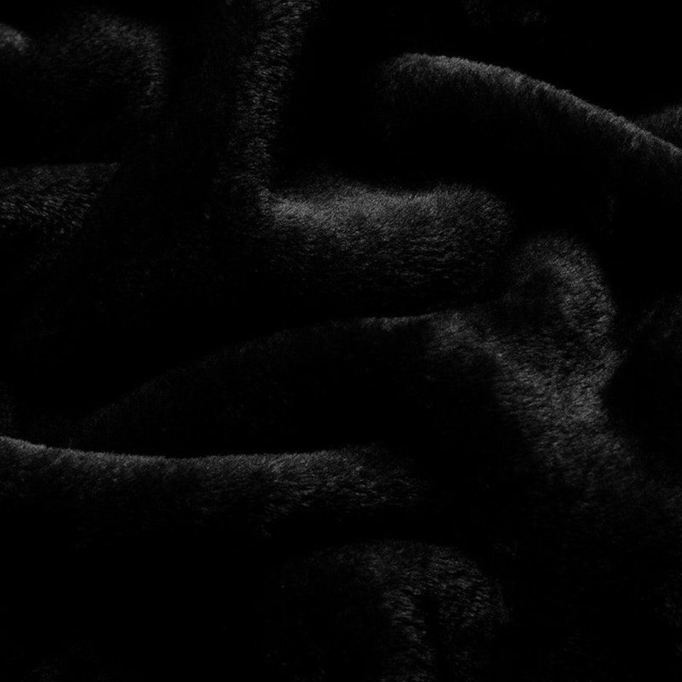 image 1 of Mink Throw Soft Touch Blanket Fleece Faux Fur 127x152cm | Silver