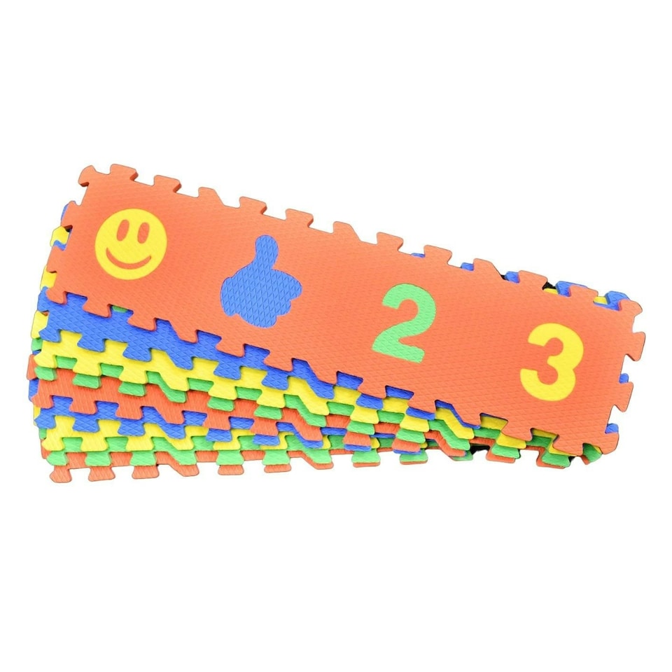 image 1 of Pre-Sport Alphabet & Numbers Play Mat (Pack Of 36) - Multicoloured - 6in x 6in