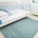 image 4 of KUKOON Duck Egg Blue Deep Pile Shaggy Living Room Area Rug 80cm x 150cm