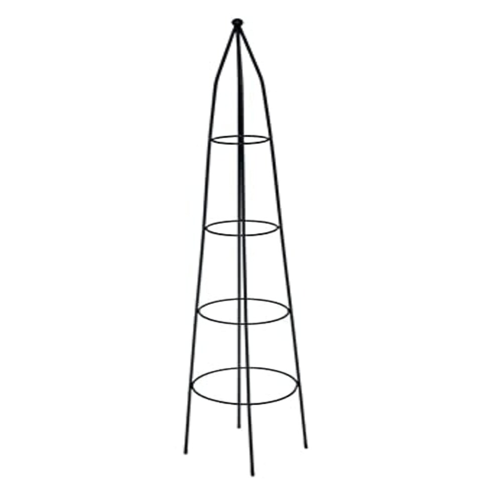 Small Garden Pyramid Plant Support Black
