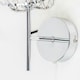 image 1 of ValueLights Hudson Silver Indoor Wall Light and G9 Capsule LED 3W Warm White 3000K Bulb