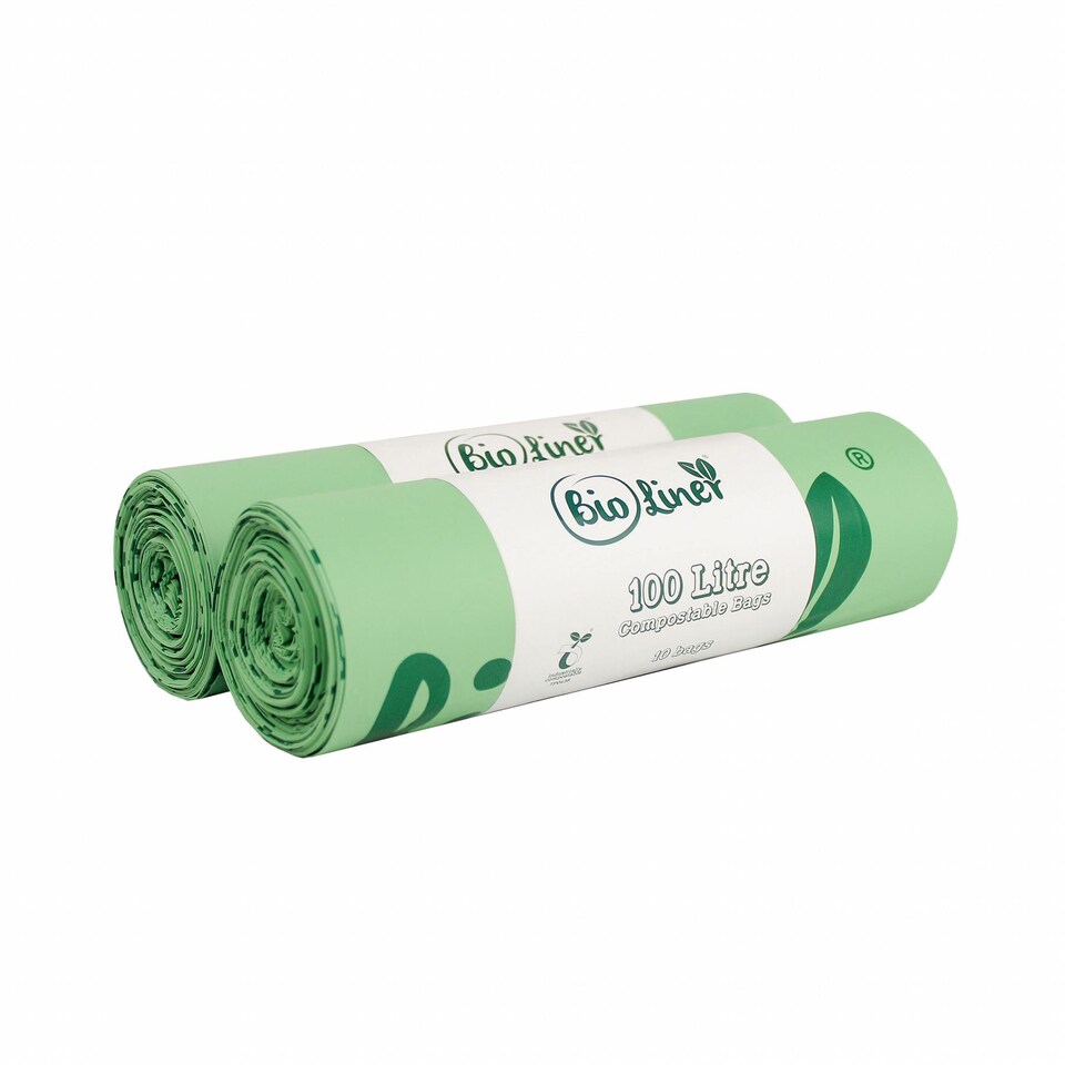 image 1 of BioLiner 100 Litre Heavy Duty Compostable Waste Sacks - 2 Rolls