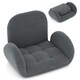 image 1 of COSTWAY Folding Floor Game Chair Adults Lazy Sofa Chair Grey