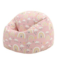 icon Kids Rainbow Bean Bag Chair Pink Childrens Bean Bags Multi