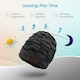 image 5 of Warm Beanie Hat with Bluetooth Wireless Headphones Integrated - Rechargeable with Built-In Microphone For Hands Free Calls - August EPA25 | Grey