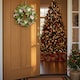 image 3 of Hanging Door Wreath Round Spring Easter Christmas Wall Decor Traditional Festive | Multi | Green, Cream & Pink | 25cm | 1
