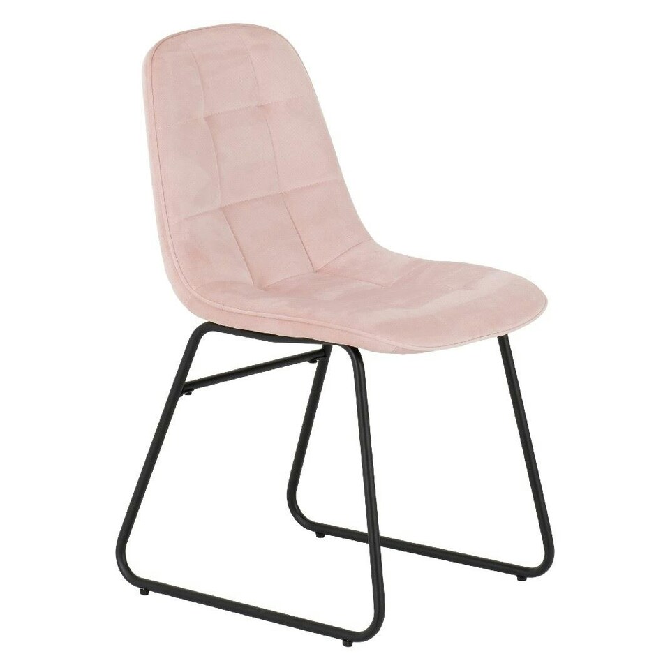 image 1 of Athens Round Dining Set with 4 Lukas Chairs Pink | Baby Pink
