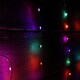 image 4 of 1.2m Christmas Static Heart LED Silver Pin Wire V Curtain Lights in Rainbow