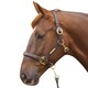image 2 of Hy Leather Head Collar - Brown - Cob