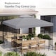 image 7 of Outsunny 3 x 3m Gazebo Canopy Roof Replacement Top Cover Spare Part Light Grey Top Cover Only