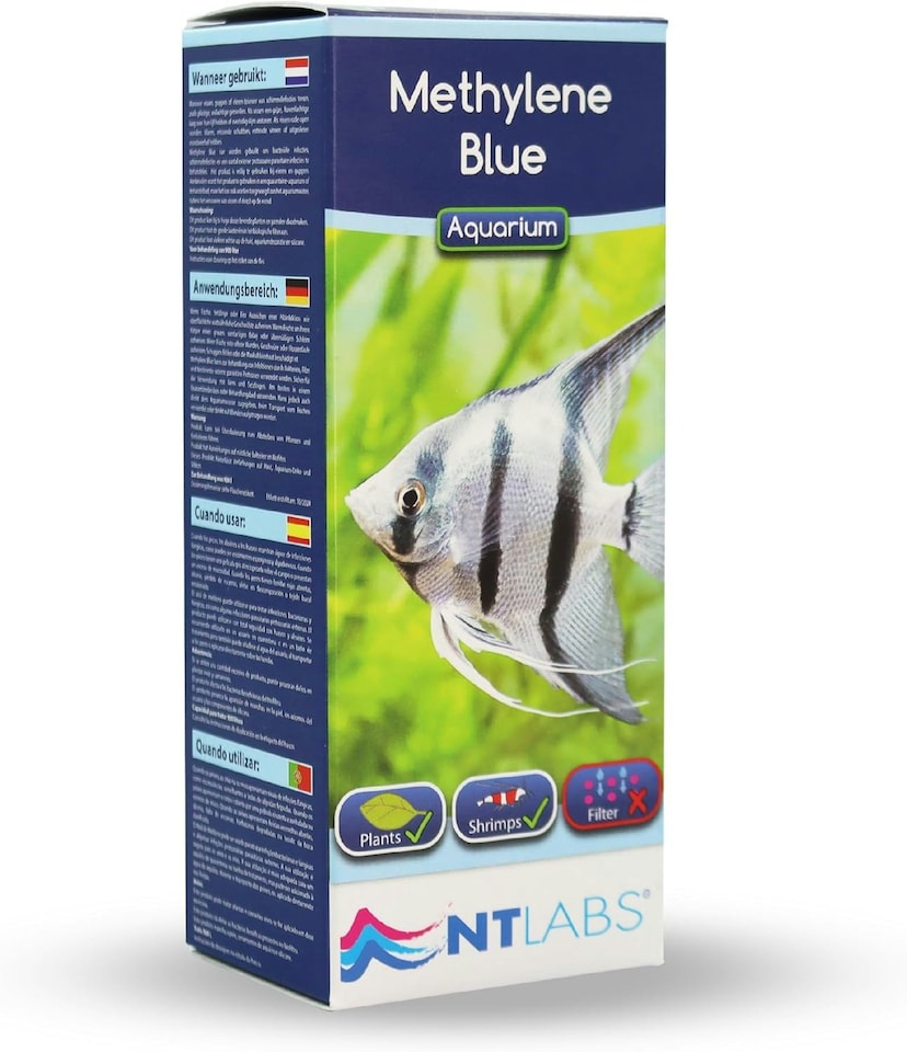 image 1 of Nt Labs Methylene Blue Aquarium Fish Tank Disease & Treatment Medicine 100ml