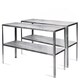 image 1 of Lacewing X2 Traditional 2 Tier Greenhouse Staging Shelf Workbench in Silver 118cm | Silver | Silver | 2