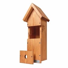 Deluxe Alpine 450 Chalet Style Birdbox with Tripple Front Design Brown | One Size