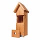 image 1 of Deluxe Alpine 450 Chalet Style Birdbox with Tripple Front Design Brown | One Size