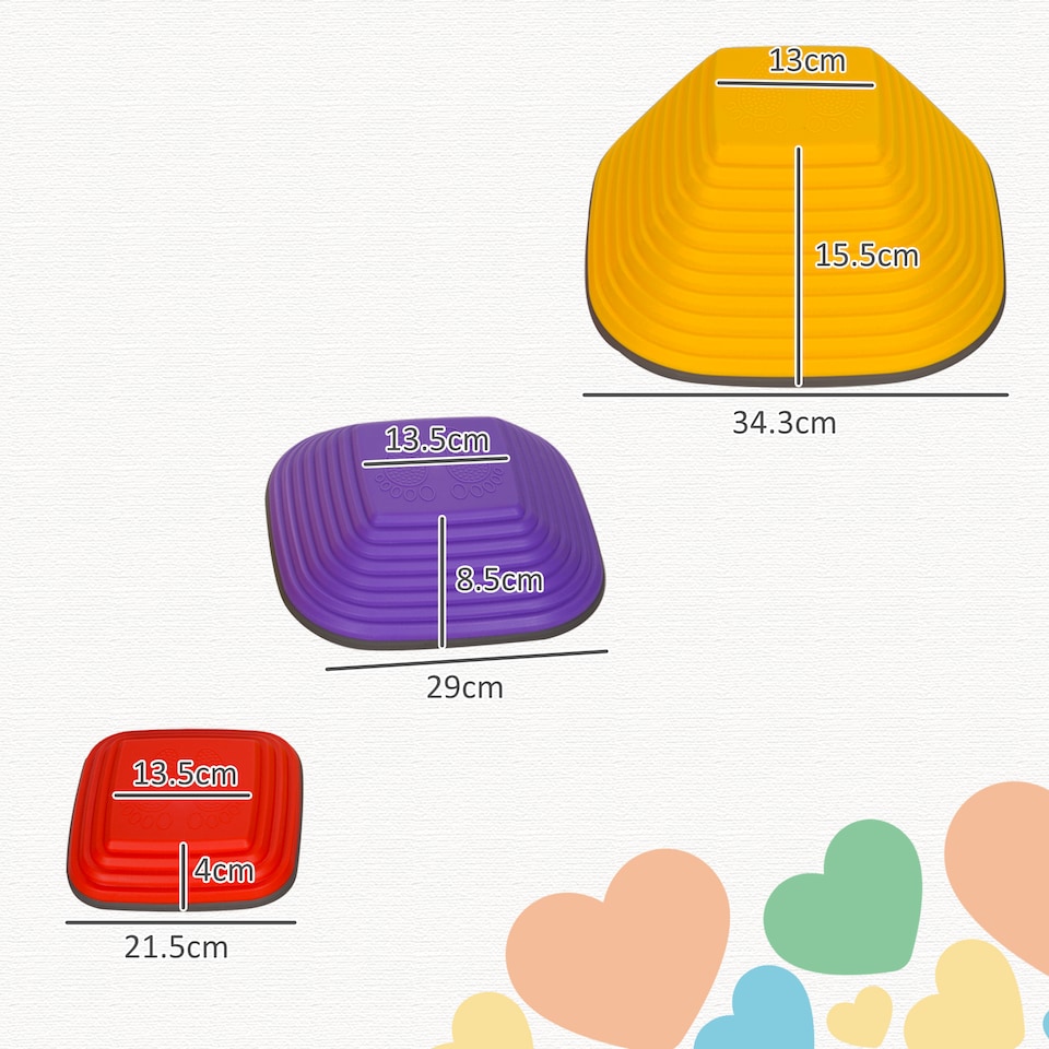 image 1 of AIYAPLAY Balance Stepping Stones, 6-Piece Sensory Toy for Ages 3-8 Years