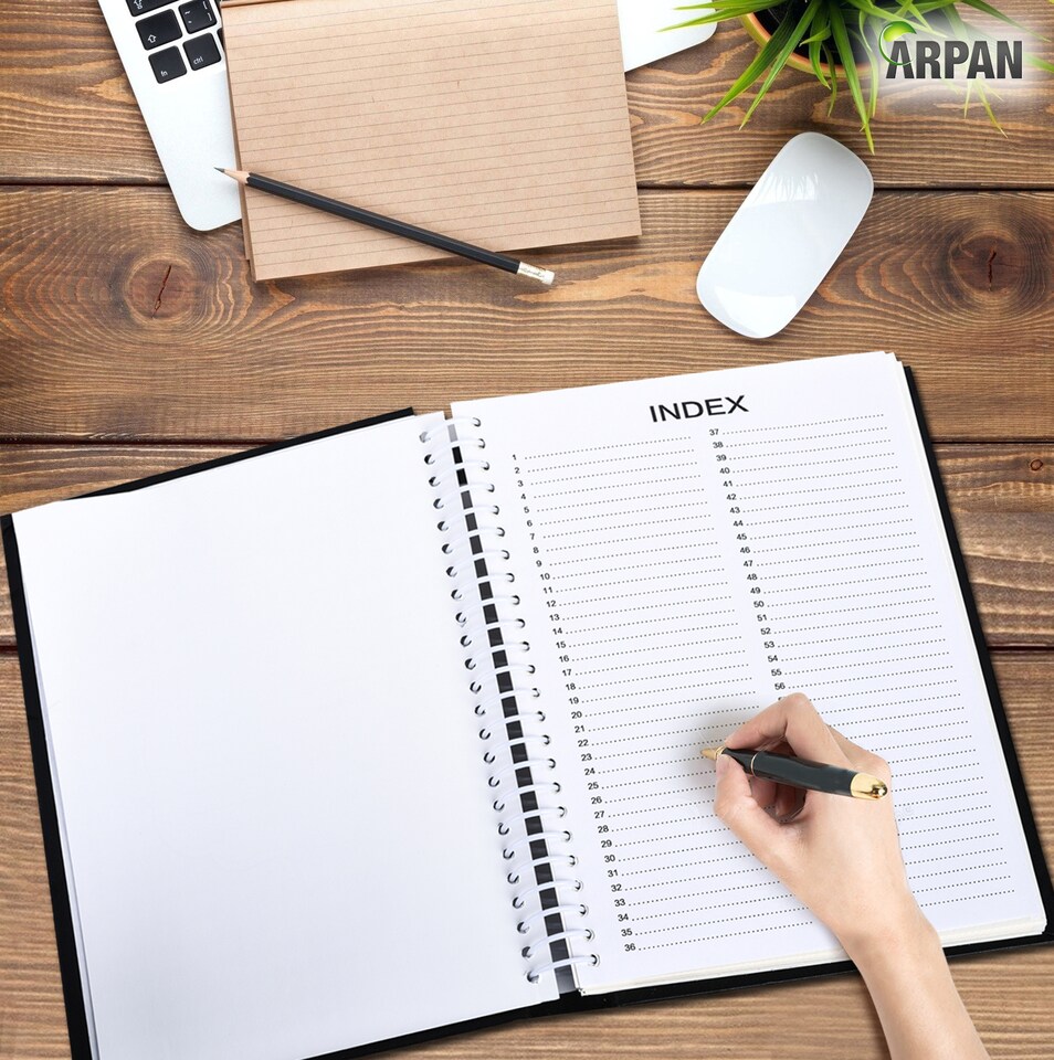 image 1 of ARPAN Self Adhesive Spiral Ring Binding Photo Album – 36 Sheets / 72 Sides – Large Sticky Page Scrapbook Memory Album for Photos, Keepsakes & Special Occasions