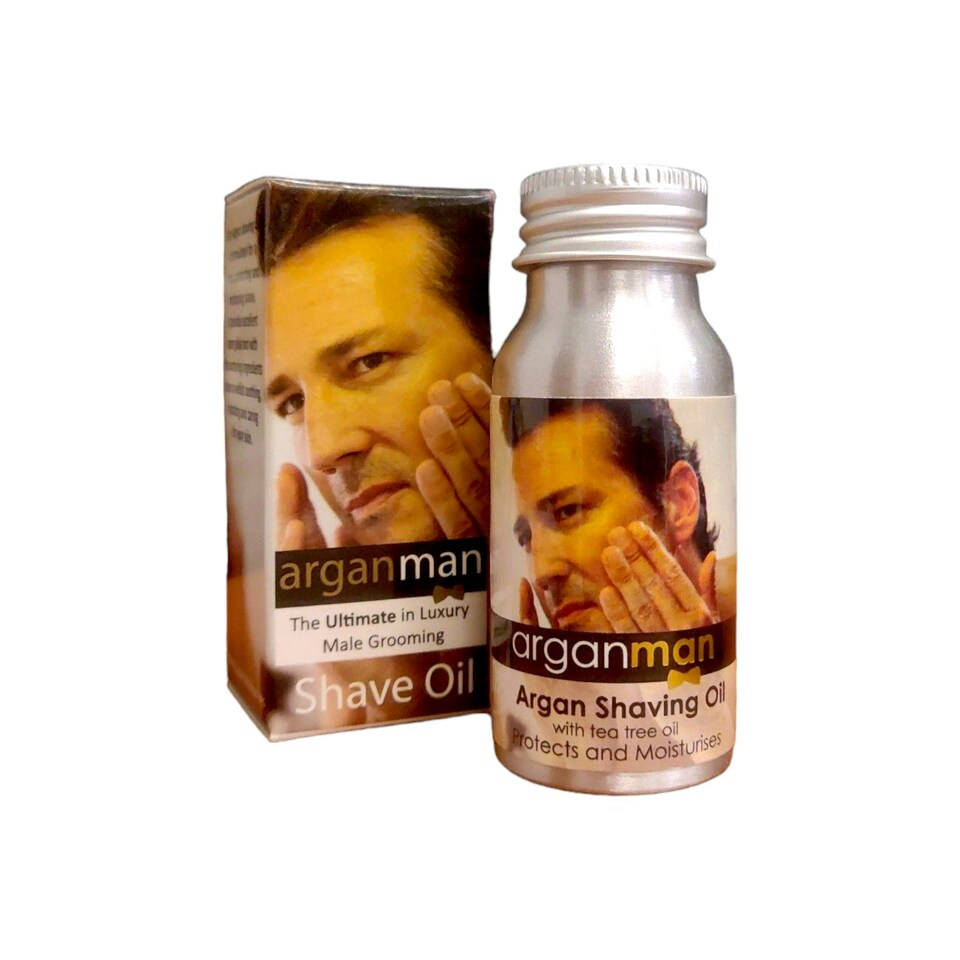 argan man luxury shaving oil