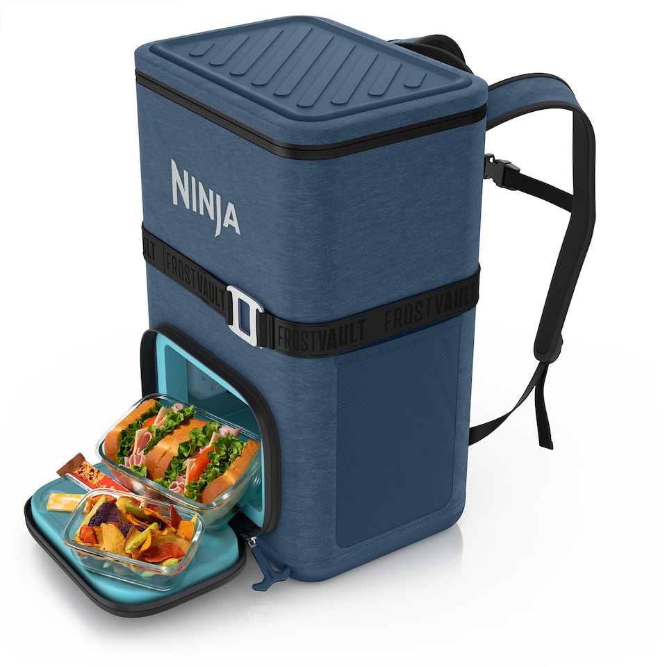 image 1 of Ninja Outdoor FrostVault Go 23L 36-Can Backpack Soft Cooler FF136EUUKNV Navy