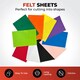 image 2 of Pack of 10 A4 Coloured Felt 180gsm Sheets Orange | Orange | A4