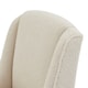 image 3 of Compton BouclÃ© Dining Chair - Wood - L59 x W52 x H87 cm - Cream Cream
