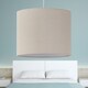 image 6 of First Choice Lighting Natural Linen 25cm Pendant Lightshade Brown