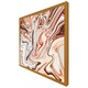 image 1 of Pink rippled marble (Picture Frame) Brown | Oak | XS